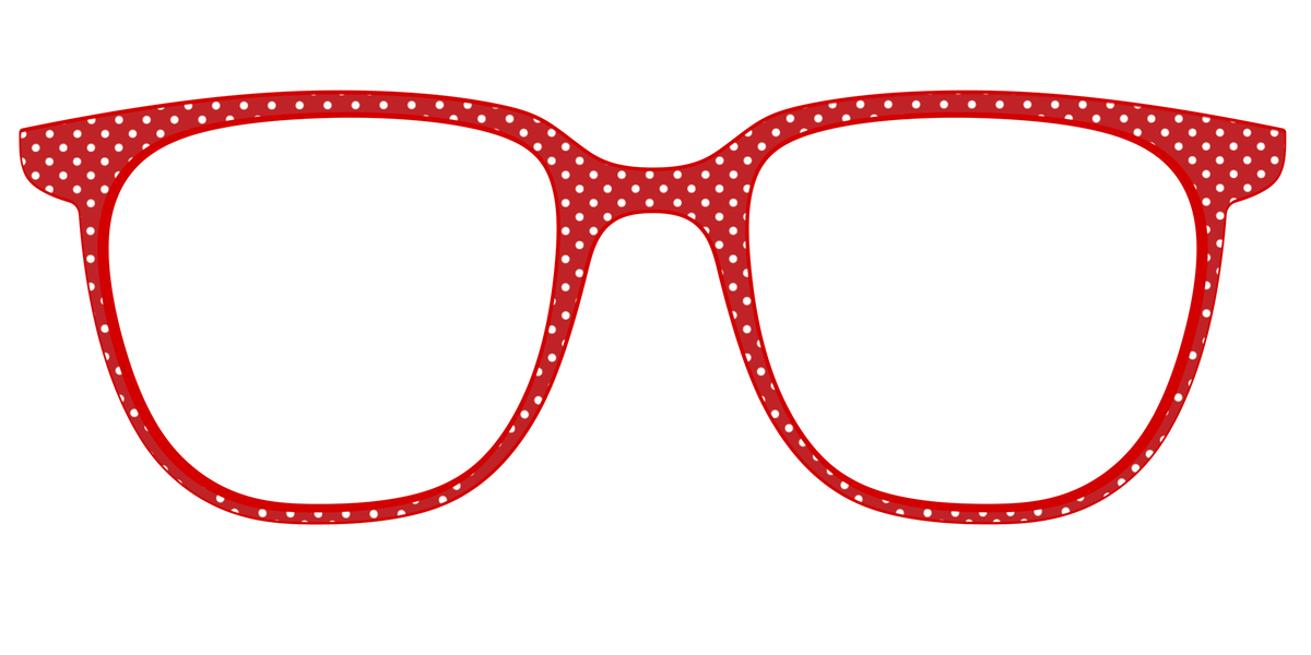 The Ruby Pin Dot - Front Top Image - Pair Eyewear