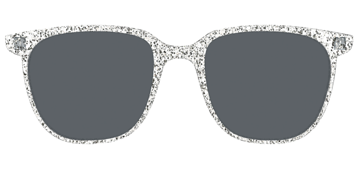 The Polarized Silver Sparkle Sun Top - Front Top Image - Pair Eyewear