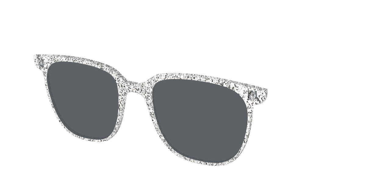 The Polarized Silver Sparkle Sun Top - Angle Top Image - Pair Eyewear