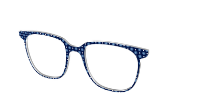 The Snowflake Polka Dot - Angle Top Thumbnail - Pair Eyewear