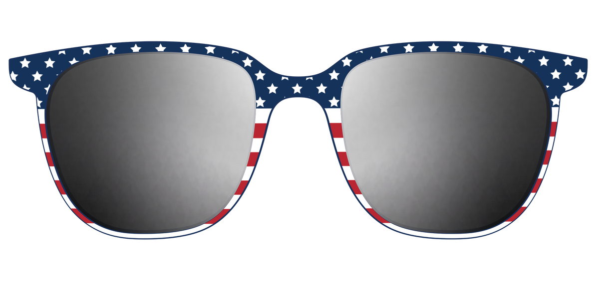 The Polarized Stars & Stripes Sun Top - Front Top Image - Pair Eyewear