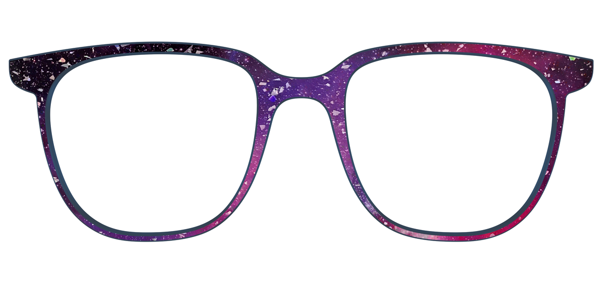 The Twilight Sky with Holographic Glitter - Front Top Image - Pair Eyewear