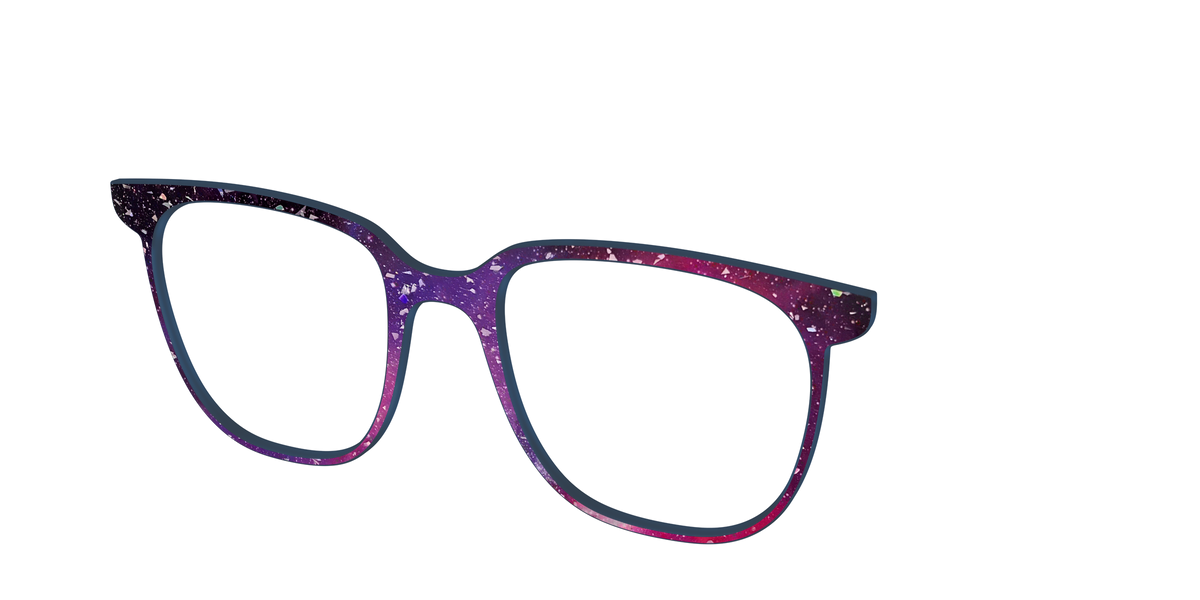 The Twilight Sky with Holographic Glitter - Angle Top Image - Pair Eyewear
