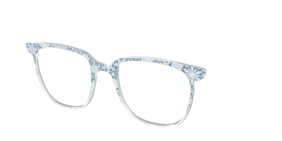 The White Lace Snowflake Crystal - Angle Top Thumbnail - Pair Eyewear