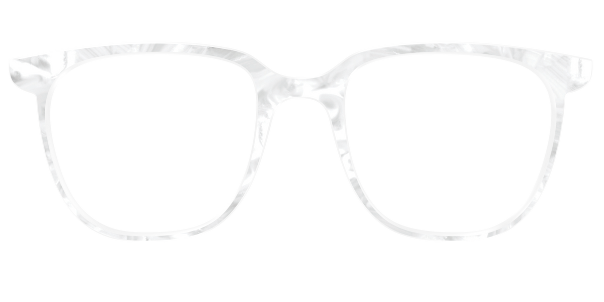 The White Pearlescent - Front Top Image - Pair Eyewear