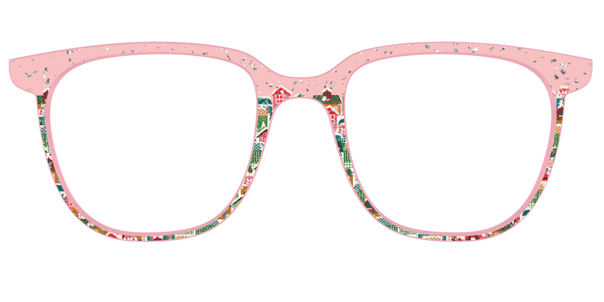The Winter Village with Iridescent Glitter - Front Top Image - Pair Eyewear