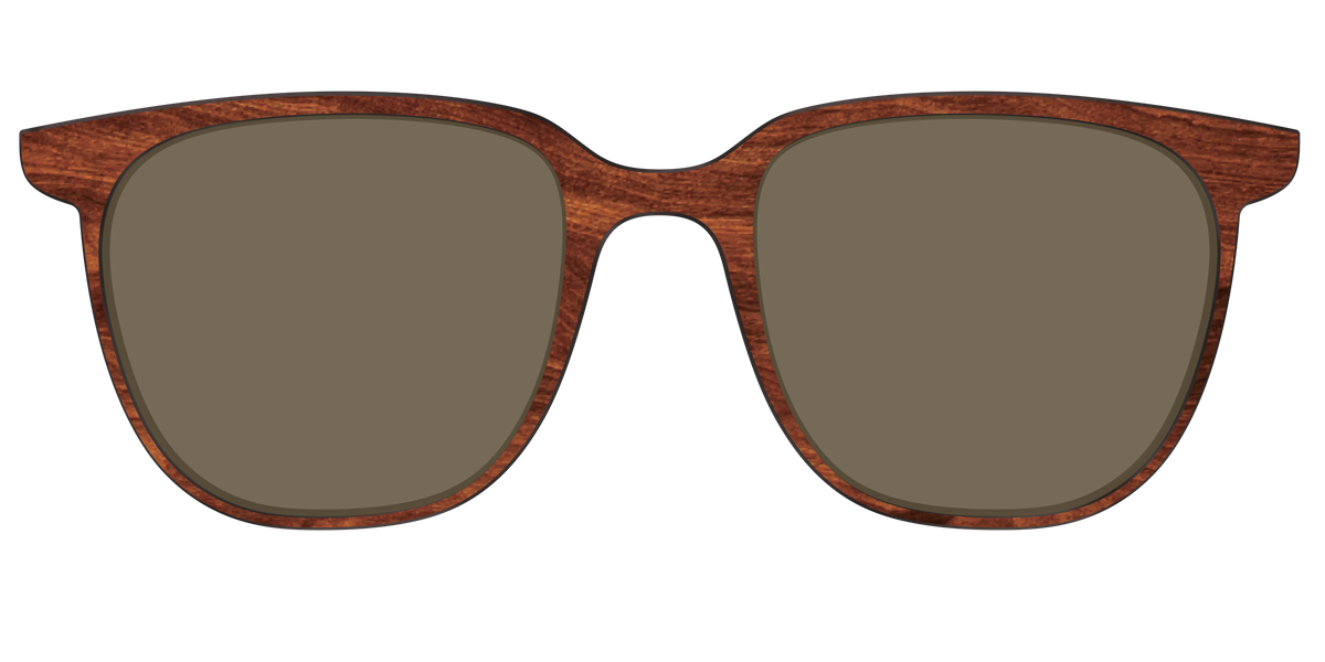 The Polarized Woodgrain Sun Top - Front Top Image - Pair Eyewear