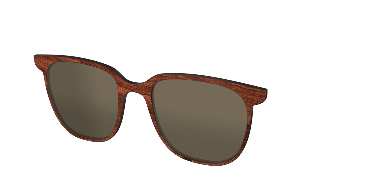 The Polarized Woodgrain Sun Top - Angle Top Image - Pair Eyewear