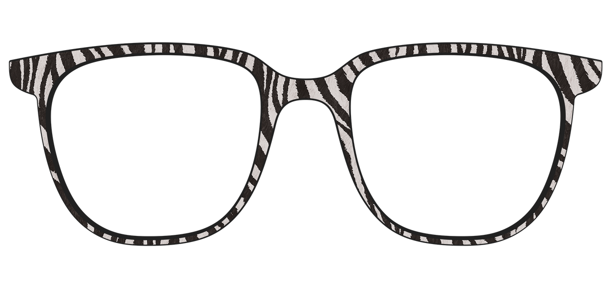 The Zebra Stripes - Front Top Image - Pair Eyewear