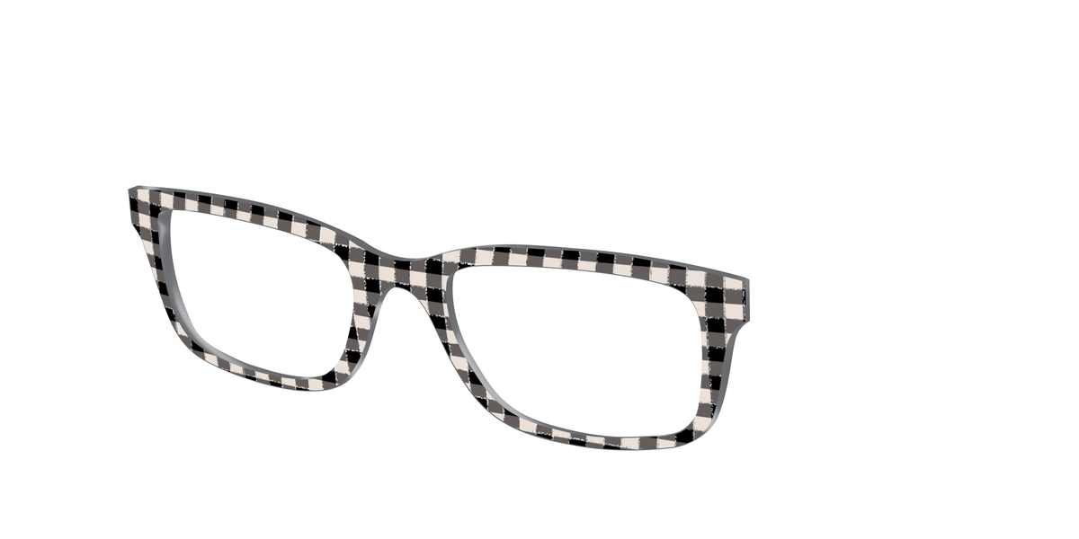 The Black Buffalo Check with Glitter - Angle Top Image - Pair Eyewear