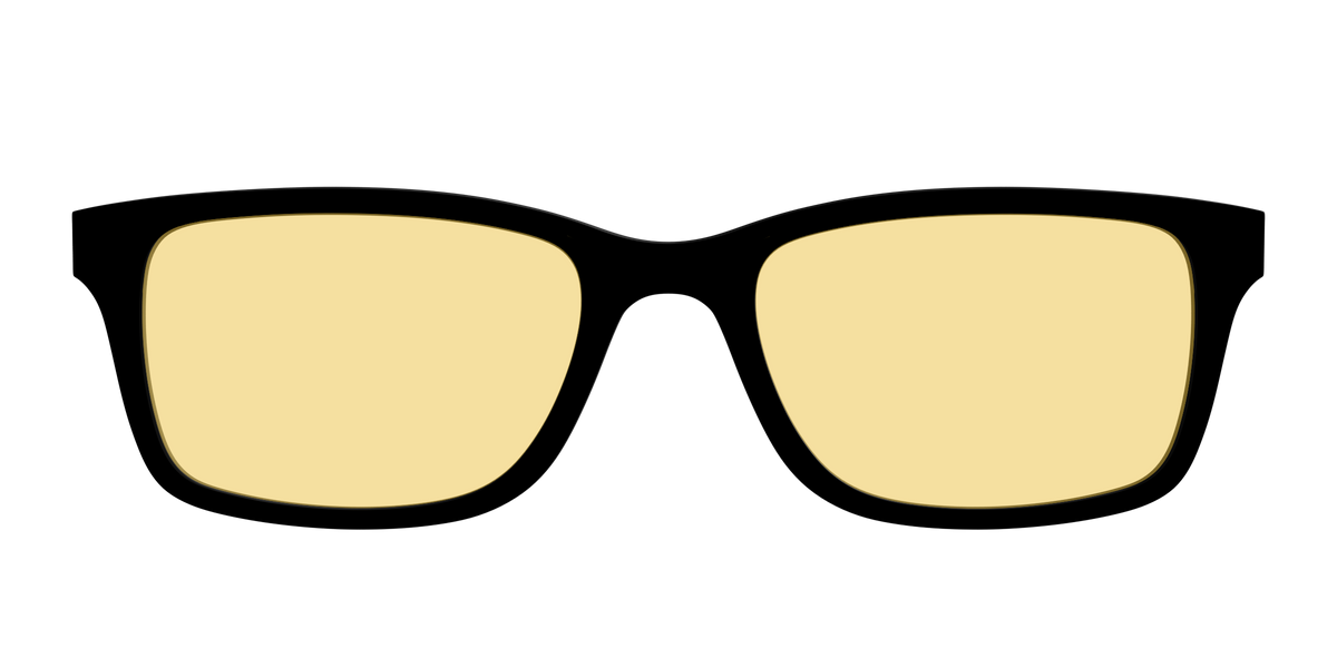 The Black with Driving Lens - Front Top Image - Pair Eyewear
