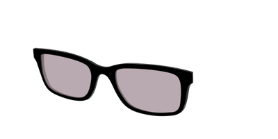 The Black with Gray Gaming lens - Angle Top Thumbnail - Pair Eyewear