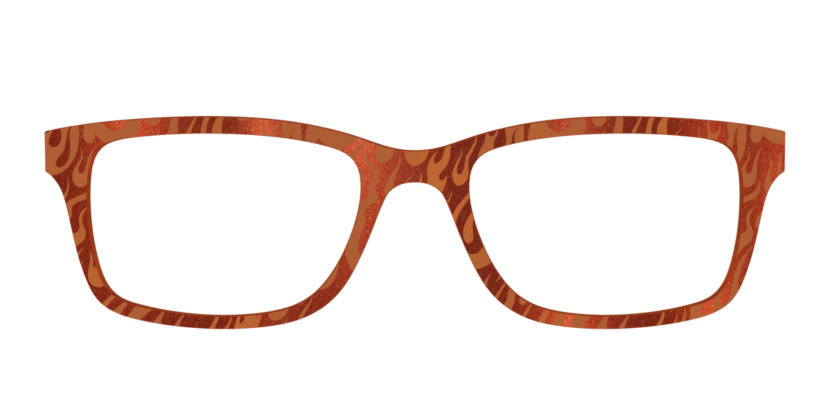 The Blazing Flames Shimmer - Front Top Image - Pair Eyewear