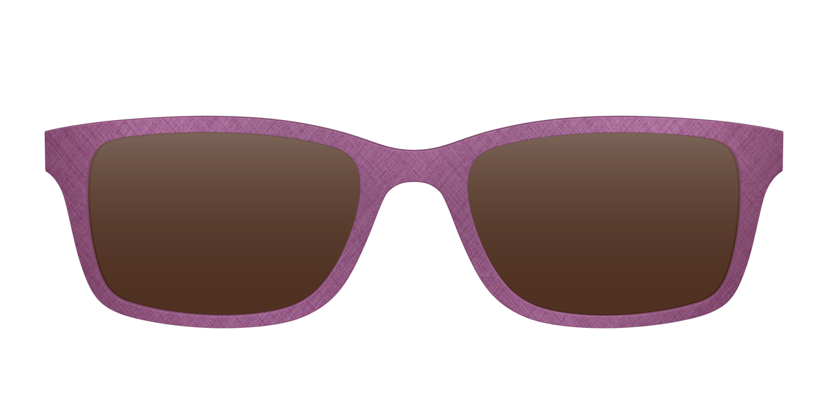 The Polarized Brushed Rose Sun Top - Front Top Image - Pair Eyewear