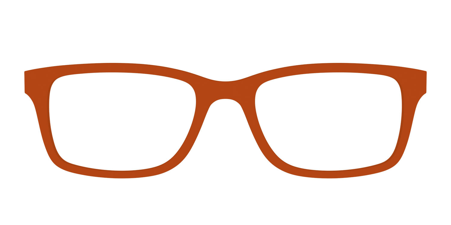 The Burnt Orange - Front Top Image - Pair Eyewear