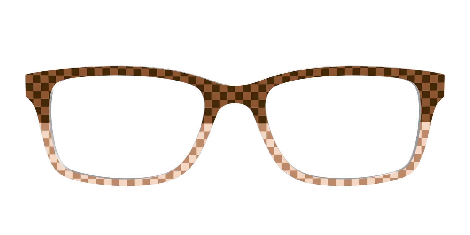 The Cappuccino Check Split - Front Top Image - Pair Eyewear