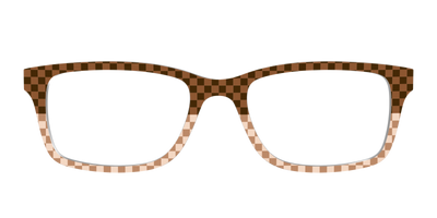 The Cappuccino Check Split - Front Top Thumbnail - Pair Eyewear