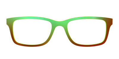 The Chartreuse Ombre - Front Top Thumbnail - Pair Eyewear