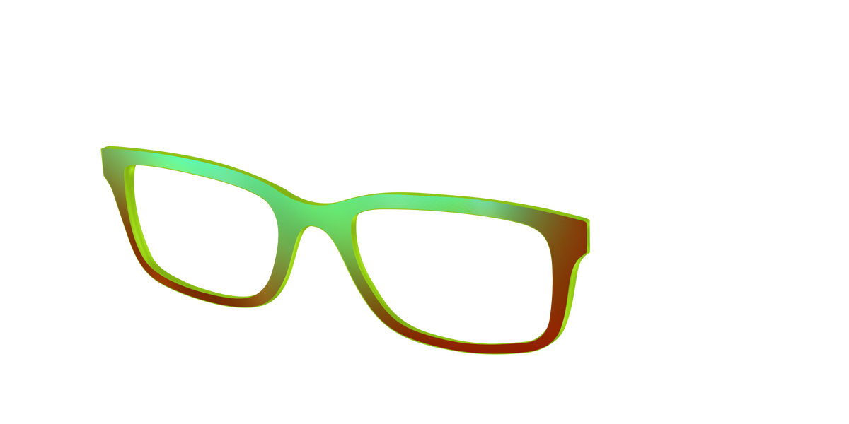 The Chartreuse Ombre - Angle Top Image - Pair Eyewear