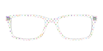 The Egg Polka Dot with Gold Foil Crystal - Front Top Thumbnail - Pair Eyewear