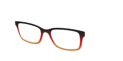 The Espresso to Pumpkin Gradient - Angle Top Thumbnail - Pair Eyewear