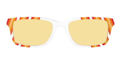 The Groovy Stripes with Citrine Yellow Lens - Front Top Thumbnail - Pair Eyewear