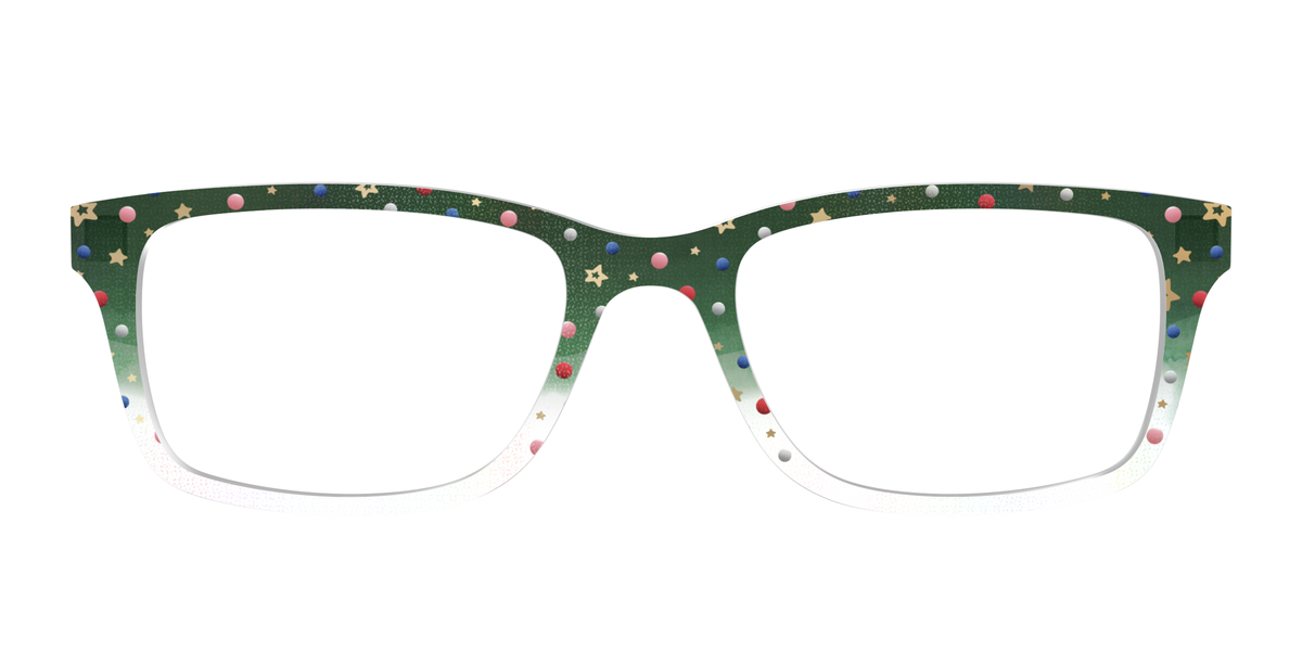 The Holiday Bauble with Foil Crystal - Front Top Image - Pair Eyewear