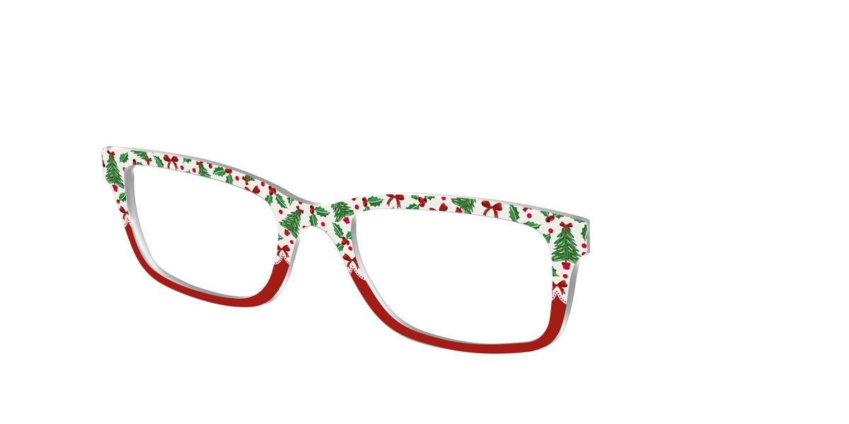 The Holly Jolly Split - Angle Top Image - Pair Eyewear