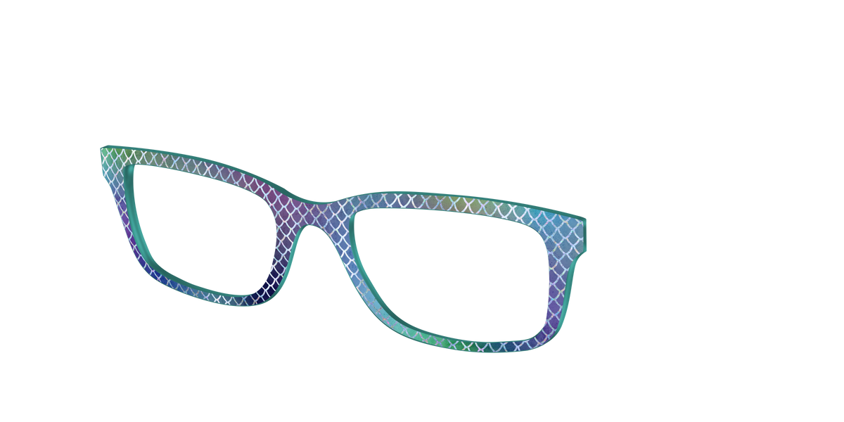 The Holographic Dragon Scales - Angle Top Image - Pair Eyewear