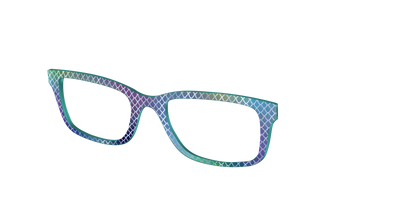 The Holographic Dragon Scales - Angle Top Thumbnail - Pair Eyewear