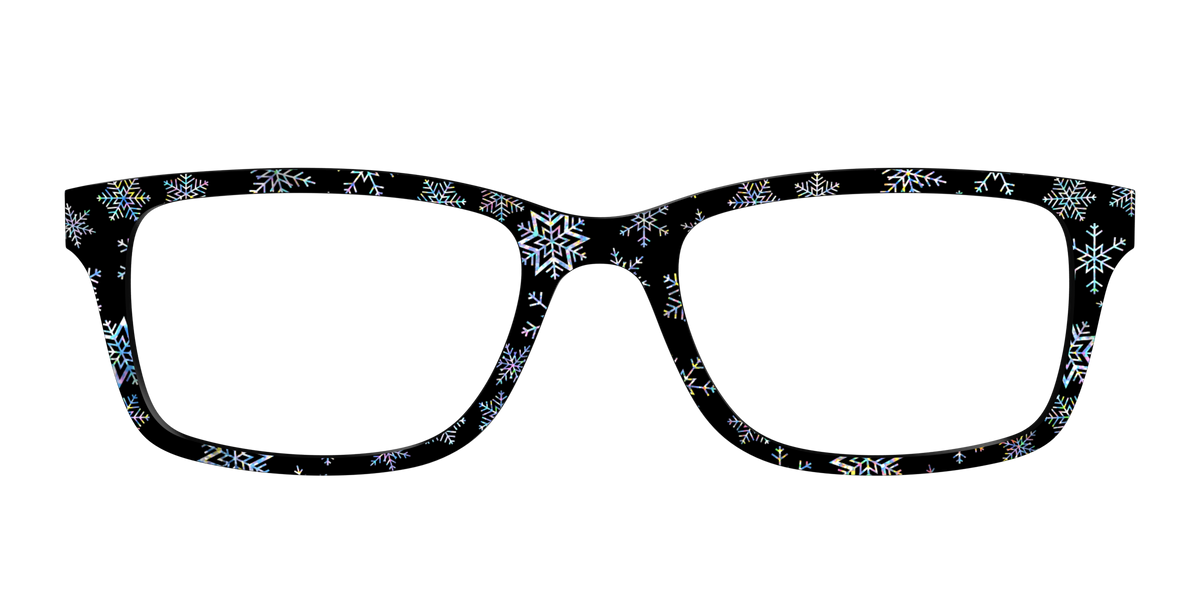 The Holographic Snowflakes - Front Top Image - Pair Eyewear