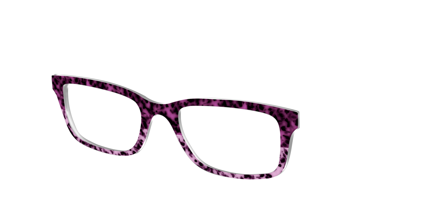 The Huckleberry Tortoise Split - Angle Top Image - Pair Eyewear