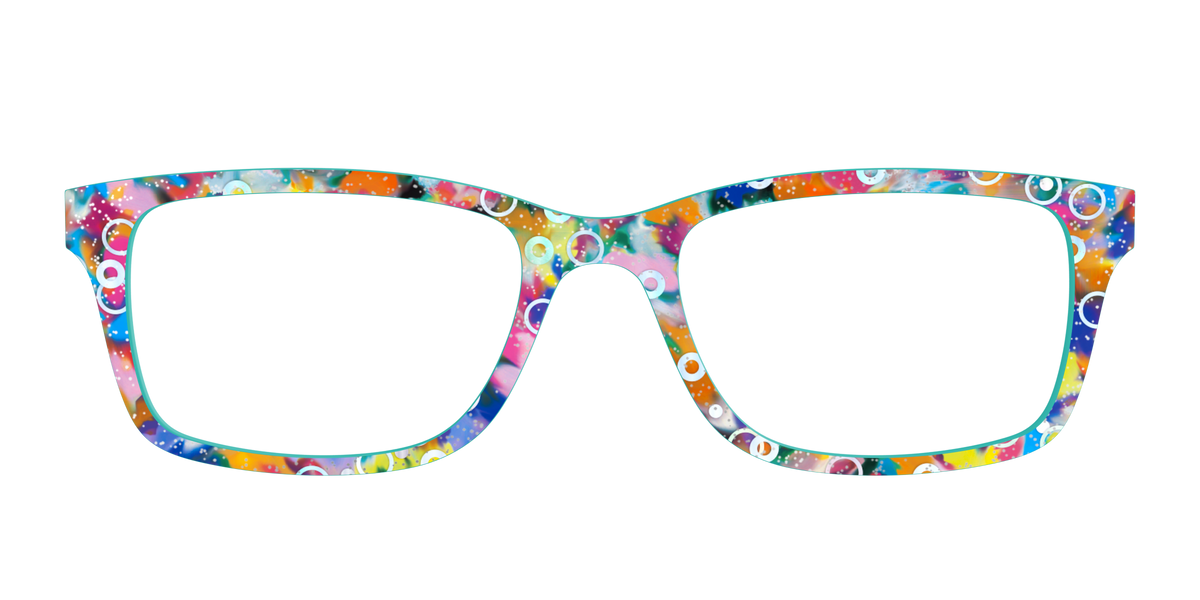 The Imaginative Tortoise with Bubble Glitter - Front Top Image - Pair Eyewear