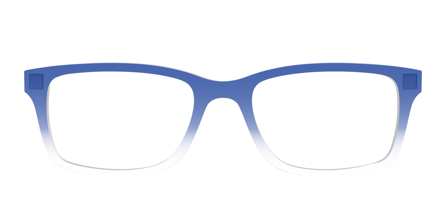 The Indigo Gradient Crystal - Front Top Image - Pair Eyewear