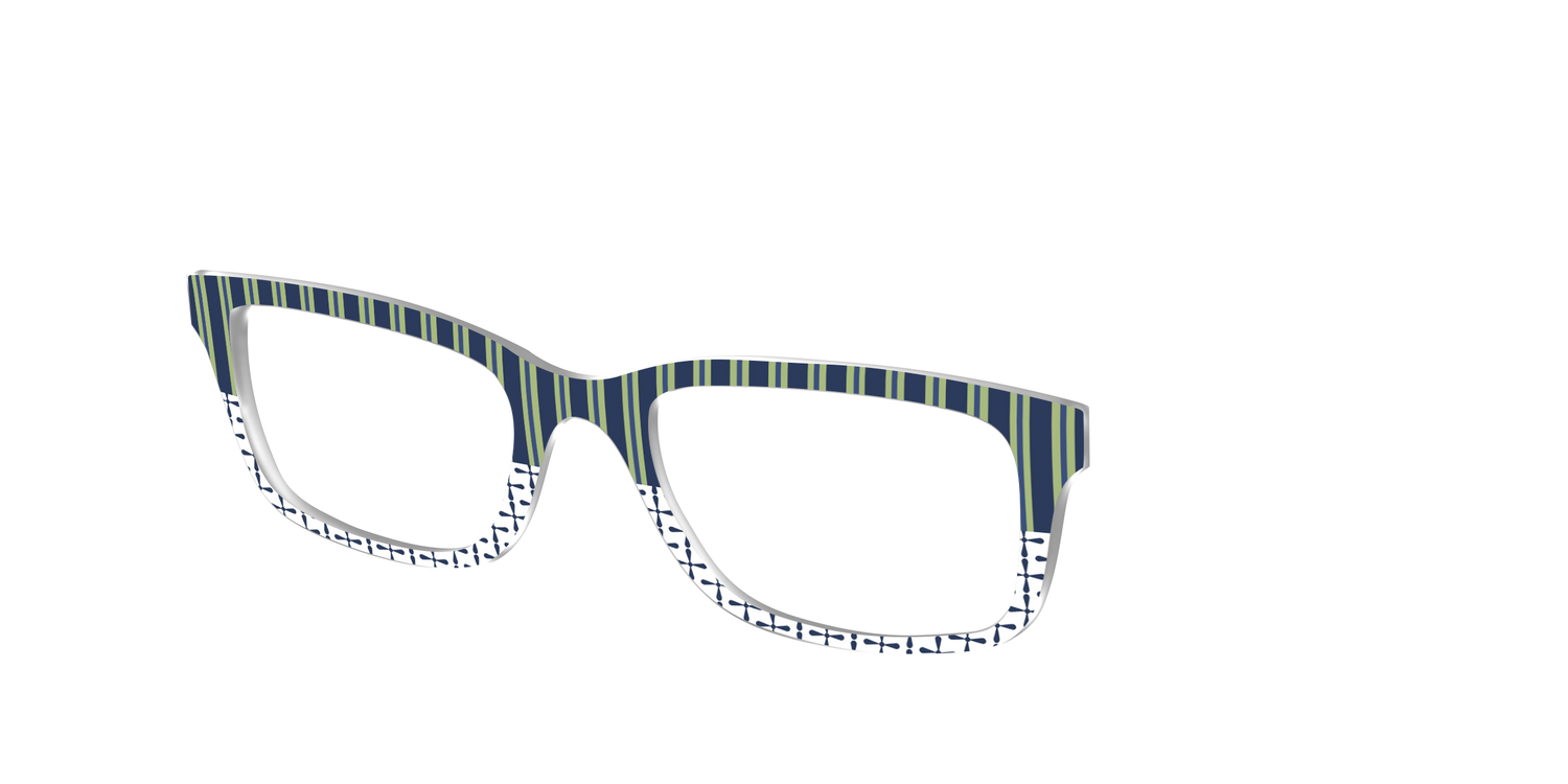 The Kayak Stripes - Angle Top Image - Pair Eyewear