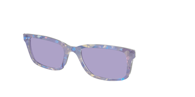 The Lavender Pearl Tort With Celestial Purple Lens - Angle Top Thumbnail - Pair Eyewear