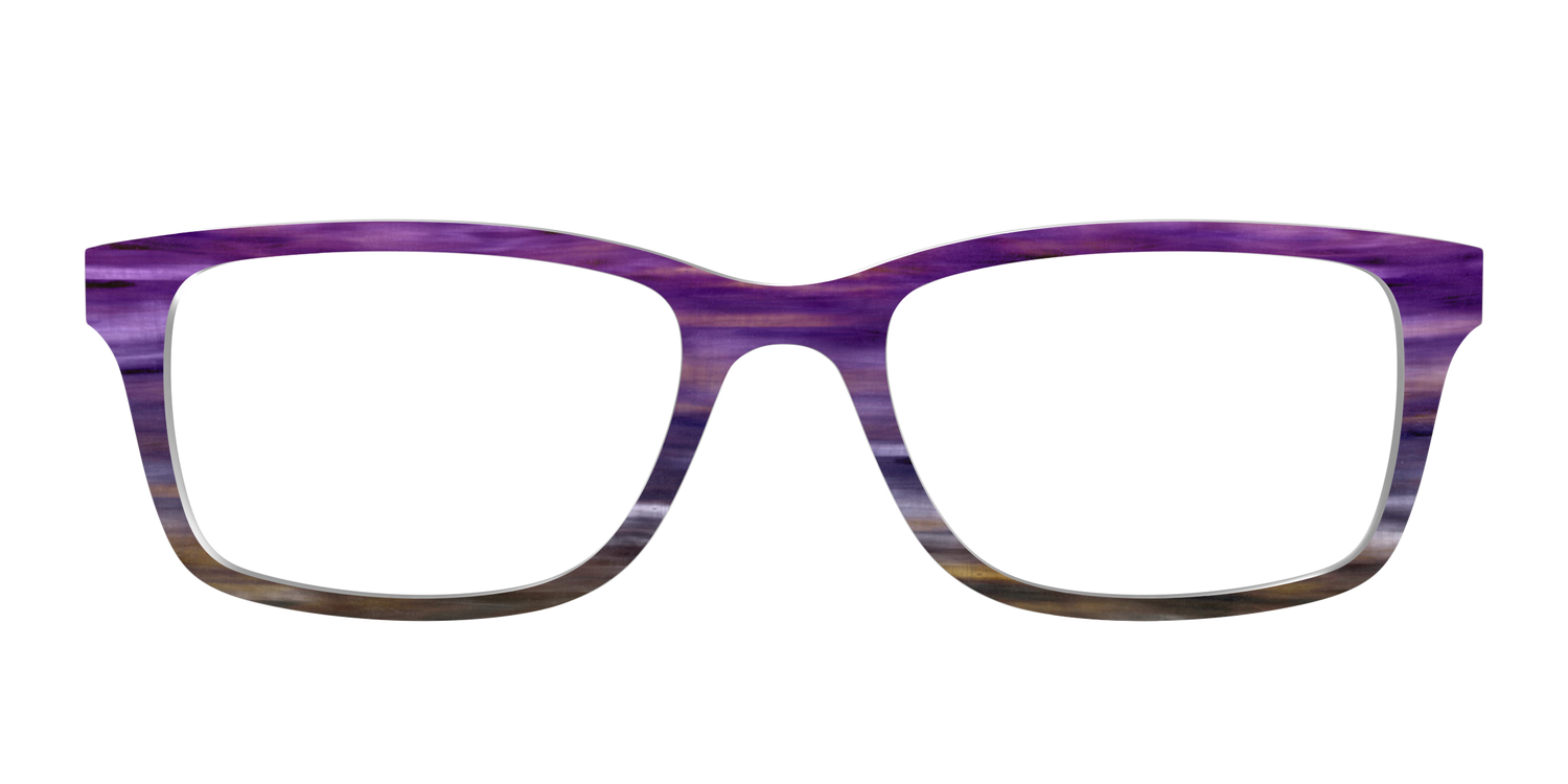 The Lilac Gradient Horn - Front Top Image - Pair Eyewear