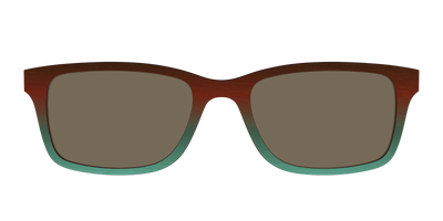 The Polarized Mahogany to Juniper Woodgrain Sun Top - Front Top Thumbnail - Pair Eyewear