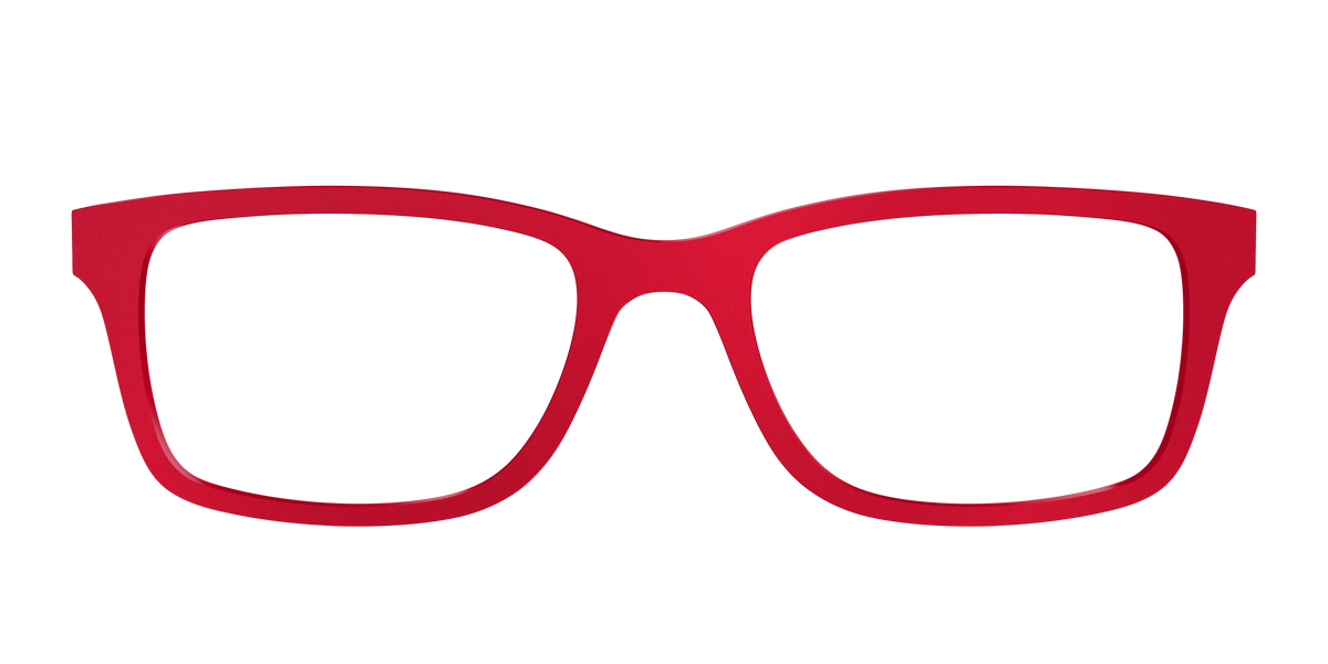 The Matte Red - Front Top Image - Pair Eyewear