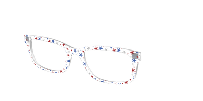 The Multi Stars Crystal with Silver Foil - Angle Top Thumbnail - Pair Eyewear