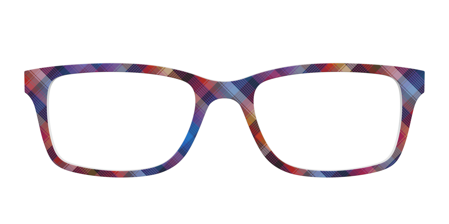 The Ombre Plaid - Front Top Image - Pair Eyewear