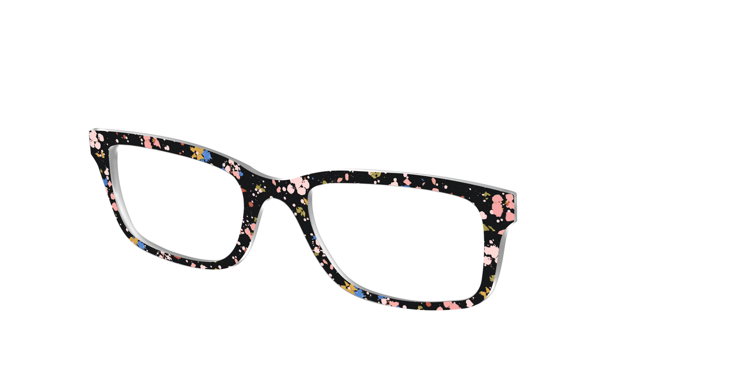 The Pallid Paint Splatter - Angle Top Image - Pair Eyewear