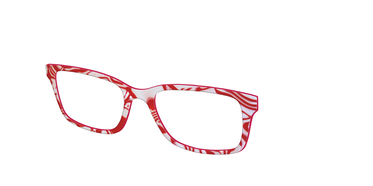 The Peppermint Swirl - Angle Top Image - Pair Eyewear