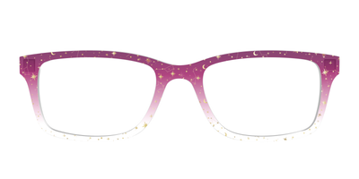 The Pink Ombre Gold Foil Crystal - Front Top Thumbnail - Pair Eyewear