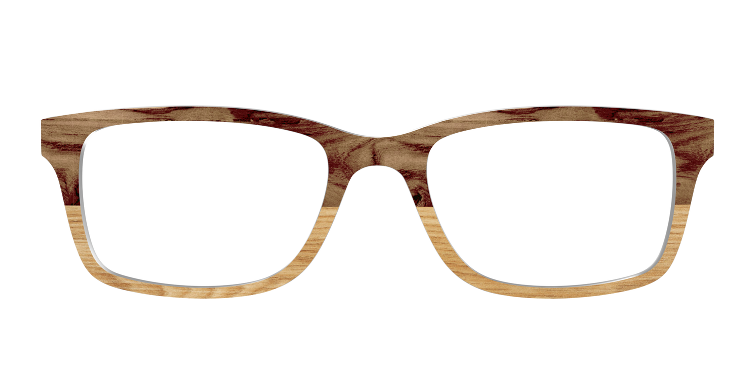 The Pirate Plank Wood Split - Front Top Image - Pair Eyewear