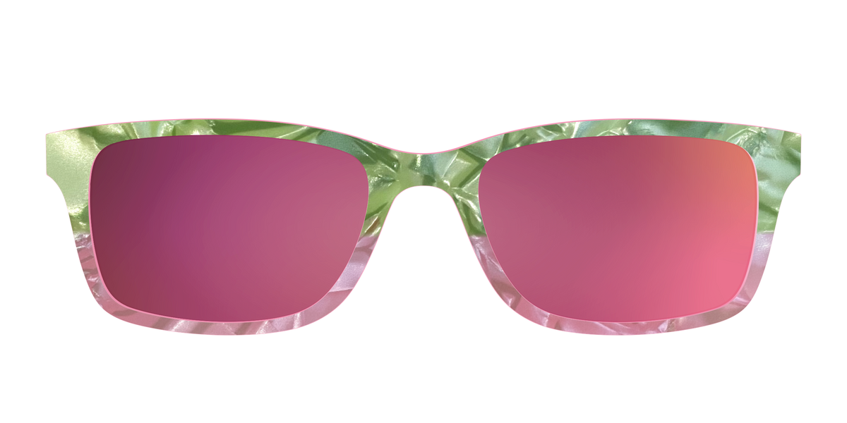 The Polarized Kiwi & Guava Pearl Sun Top - Front Top Image - Pair Eyewear