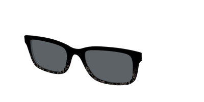 The Polarized Shaded Tortoise Sun Top - Angle Top Thumbnail - Pair Eyewear