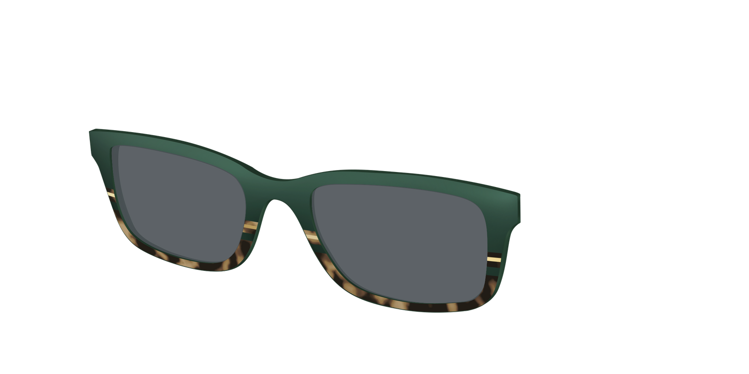 The Polarized Spruce Tortoise Sun Top - Angle Top Image - Pair Eyewear