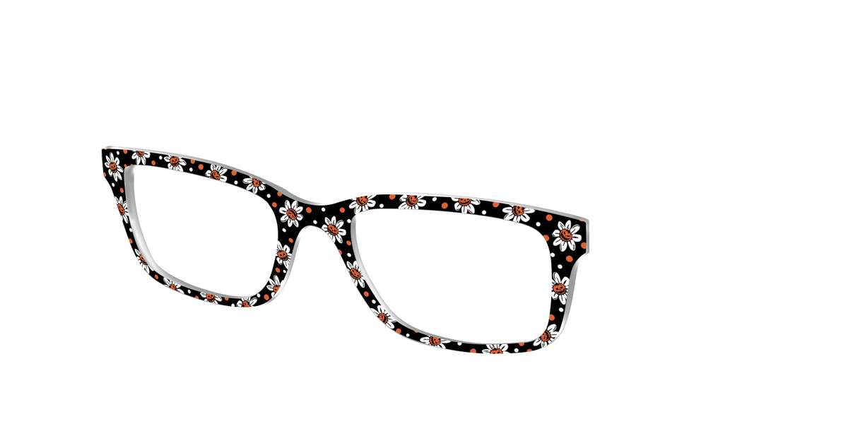 The Pumpkin Daisy Dot - Angle Top Image - Pair Eyewear