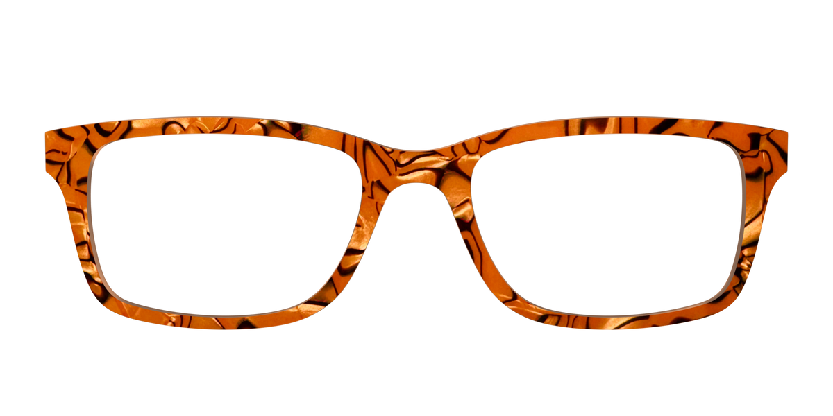 The Pumpkin Pearl Swirl - Front Top Image - Pair Eyewear